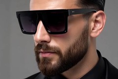 Men’s Women’s Sunglasses Black Mirror Lens Reflective New Style Designer Shades