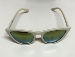 Sunglass White Plastic Gray Adult Unisex Retro Vintage 50s 60s Style