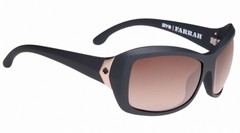 NEW Spy Farrah Sunglasses-Femme Fetal Matte Black-Happy Bronze Lens