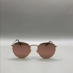 Ray-Ban RB 3447-N Round Metal 001/Z2 Gold Pink Sunglasses 50-21-145 Italy UNISEX