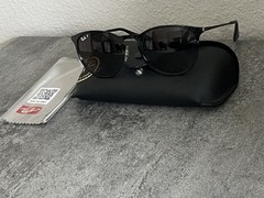 RAY-BAN ERIKA METAL BLACK RB3539 POLARIZED SUNGLASSES-002/T3-(54/19/145)