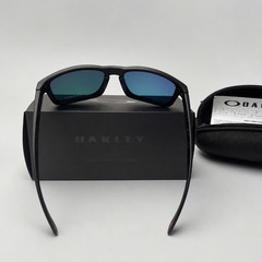 NEW Oakley Holbrook Polarized Sunglasses Black Frame Fire Lens HOT TREND