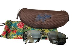 Maui Jim Sunglasses Eyewear Sun Protection 57-18-133 MJ715-06 Made in Japan Case