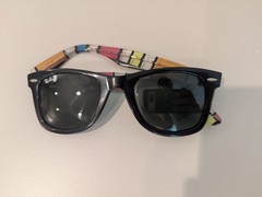 Ray-Ban RB2410 Wayfarer Special Series #6 Rare Striped Frame