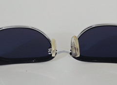 Ocean Waves Sunglasses Gold Amber Mirrored Crown Glass Lenses Acetate Metal