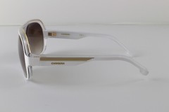 Carrera Speedway White Gold Sunglasses Sport Racing Designer Retro UV Protect