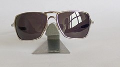 Oakley Inmate Sunglasses Polished Chrome Black Polarized 05-640 Rare Pair