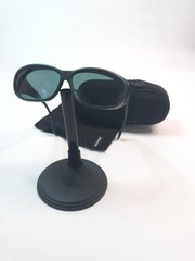 Cocoons Fitover Sunglasses Slim Line Medium Green Polarized Over Glasses Case