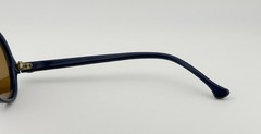 Vintage VUARNET PX 374 145 POLARIZED BROWN LENS, DARK BLUE NYLON CATS SUNGLASSES