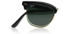 Ray-Ban Clubmaster Folding Black/G-15 Green 51 mm Sunglasses RB2176 901 51-21