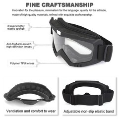 Dirt Bike Goggles with Face Mask, Motorcycle ATV Motocross Ski Goggles Racing…