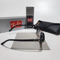 Ray-Ban RB3016 Sunglasses Clubmaster Classic Black Frame Glass Gray Lens 51-21mm
