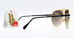 ALPINA M1 True Vintage Sunglasses 80s Gold Gold Black Small 60-12 W.Germany