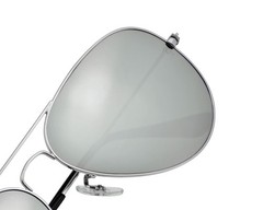 Ray-Ban Sunglasses RB3025 Aviator Mirror Silver Frame Silver Mirror Lenses 58mm