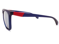 Superdry SDS 5016 Polarized Sunglasses Matte Blue with Silver Mirror Lenses 106P