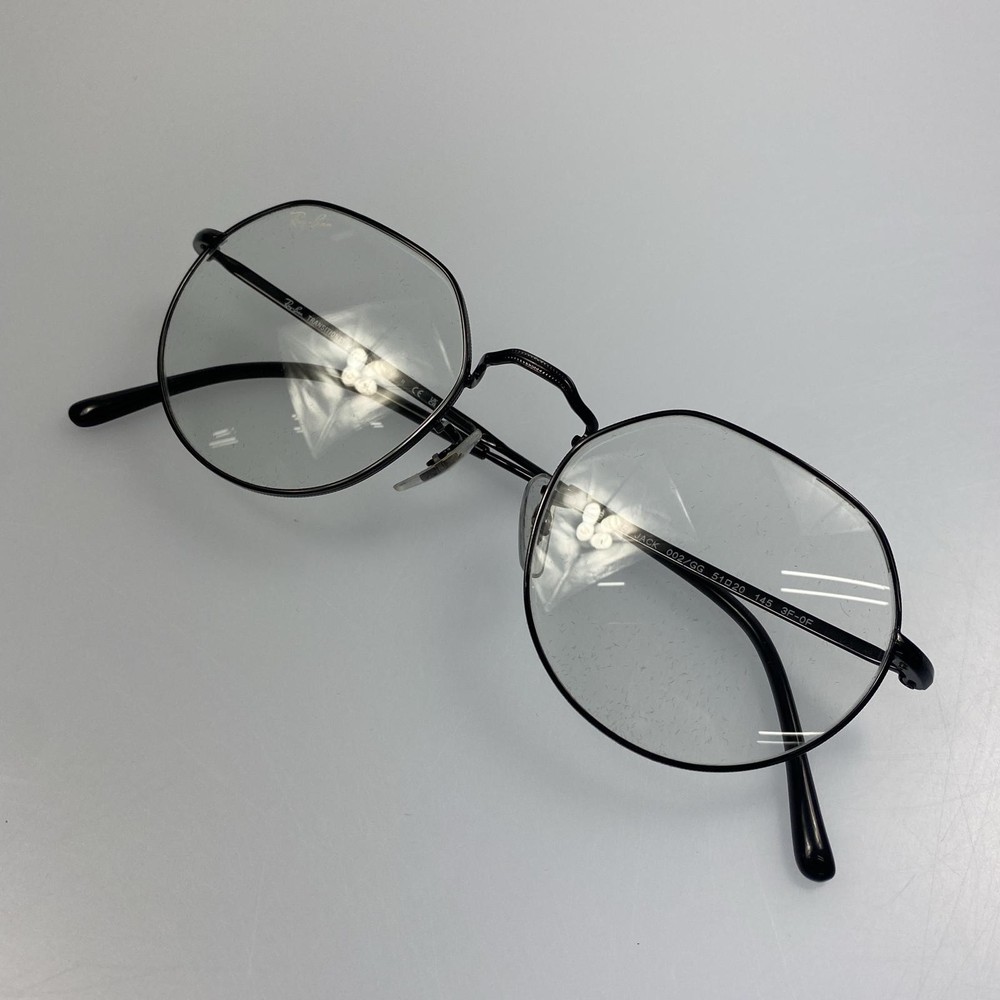 Used RAY BAN Ray Ban JACK TRANSITIONS Glasses RB3565 002 GG Size 51 20 Black Him