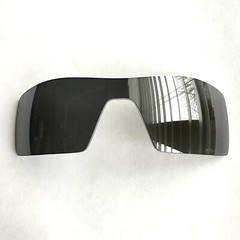 Authentic Oakley Oil Rig Black Iridium Polarized Replacement Lens OO9081