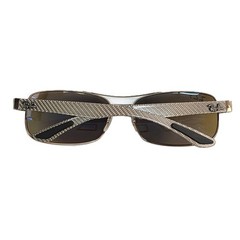 Ray Ban Ray Ban Polarized Sunglasses Carbon Fiber Temple Square CHROMANCE Sungla
