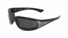 Global Vision Eyewear Viva Foam Padded Motorcycle Sunglasses Gunmetal Black