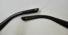 Original Vintage GUCCI GG 3097/S D28R6 Black sunglasses parts only made in Italy