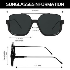 Vintage Large Oversized for Men Women Trendy Lens Aviator Retro 70’s Sunglasses