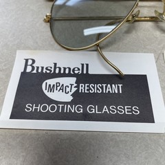 Vintage B&L Bausch & Lomb Bushnell Smoke Grey Aviator Shooting Glasses w/Case