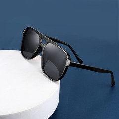 Large Oversized Men Women Orange Lens Aviator Retro 80’s Sunglasses Lentes Gafas