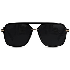 Retro Square Sunglasses for Women Men Polarized Trendy Aviator 90s Pilot Shad…