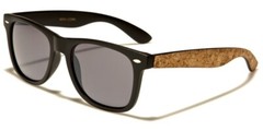 NWT Sunglasses Rectangle Cork Accent Retro 80’s Classic Casual 400 UV Women Men