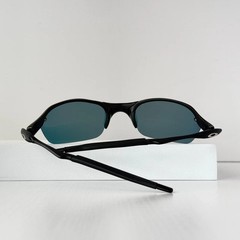 Oakley Romeo 2 Sunglasses Black Metal Frame Ruby Iridium Lens X-Metal