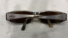 Vintage Revo 1116 011 Metal Mod Wrap Sunglasses (Made in Italy)