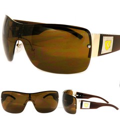 New Mens Khan Fashion Shield Sunglasses Sport Designer Shades Black Silver Blue