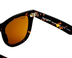 Ray-Ban RB2140 Original Wayfarer Tortoise Frame Polarized Brown Lens 54mm Unisex