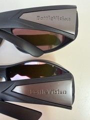 Battle Vision Z22-1222 Sunglasses Black Polarized Wrap