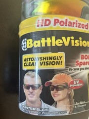 Battle Vision Super Polarized HD Sunglasses Bonus Pair UV Protection Flex Frame