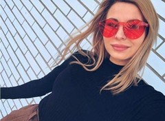 1 Pcs One Piece Round Heart Rimless Sunglasses Transparent Oversized Eyewear