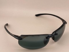 Maui Jim Sunglasses Frame Banyans MJ 412 02 Black Wrap Polarized 70-17-130mm