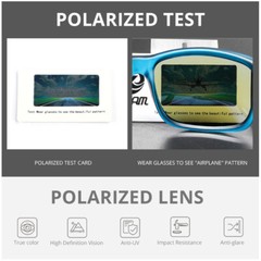KDEAM Square Polarized Sport Sunglasses Mens Women Fishing Driving Glasses UV400