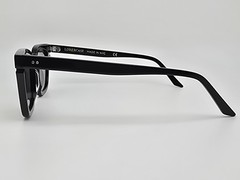 Lowercase Roseland Gloss Black Frame Flat Grey Lens Sunglasses w/ Case 49-22-149