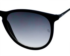 Ray-Ban Women Sunglasses RB4171 Erika Matte Black Frame Grey Gradient Lens 54mm