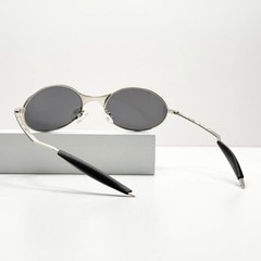 Oakley Square Wire 1.0 Sunglasses Silver Frame Black Lens New Vintage Y2K