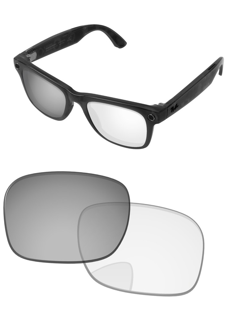 Transition Replacement Lenses For-Ray-Ban Meta Wayfarer RW4006/RW4012 (Gen2) 50