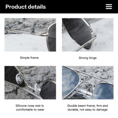 Polarized Sports Sunglasses Men Women Cycling Fishing Golf Metal Frame Shades