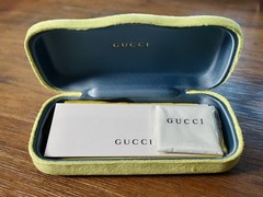Gucci GG0479S 002 63mm Aviator Sunglasses in Black with Velvet case