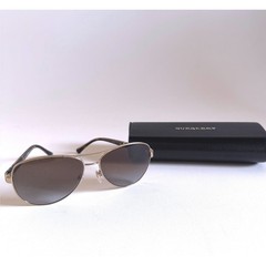 Burberry B 3080 Aviator Sunglasses Gold Polarized Brown Gradient Made in Italy