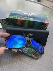 Maui Jim Red Sands Blue Polarized Sunglasses NEW IN BOX $259 432-2M/MJ0432S-003