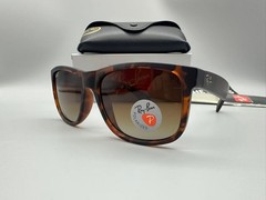 Ray-Ban RB4165 Justin Classic Men’s Brown Polarized Sunglasses Matte Havana 54mm