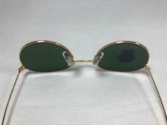 Ray-Ban RB3447 Round Gold Frame Light blue Lens Sunglasses 140MM