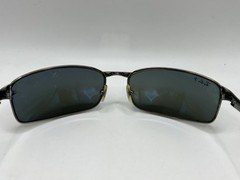 Ray Ban RB 3269 004/58 Gunmetal Grey Polarized Sunglasses Chipped Lenses Italy