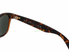 RAY-BAN NEW WAYFARER RB2132 865/B1 55MM SUNGLASSES Dark Grey LENS Matte Havana